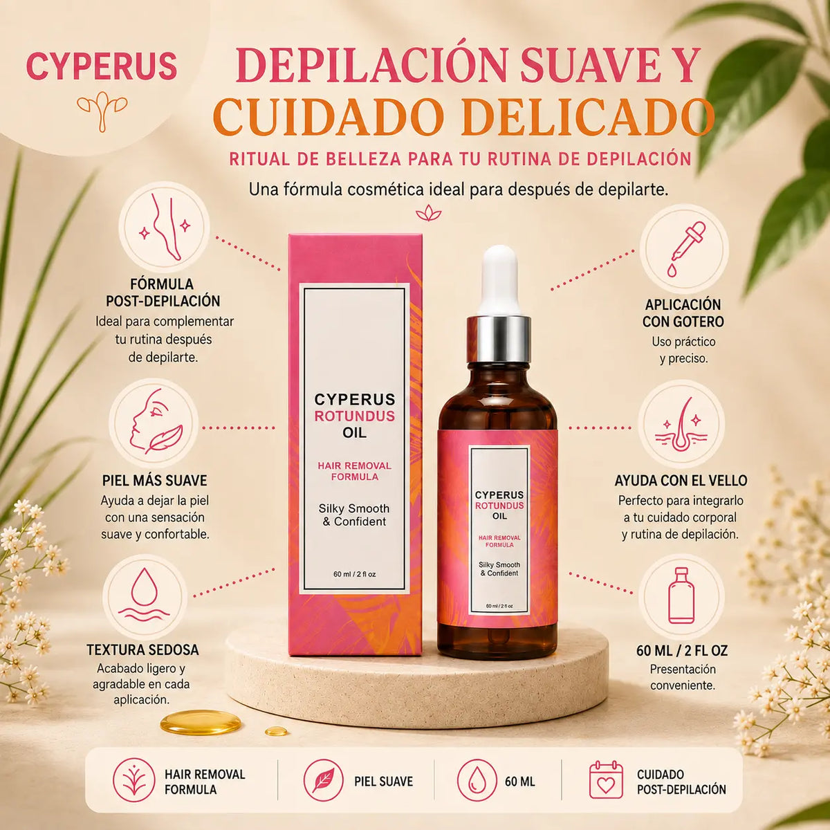 SilkOil Pro — Piel Suave Sin Vello